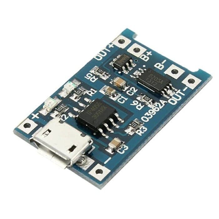 TP4056 1A 5V Lithium Lipo 18650 Battery Charging Micro USB proteksi