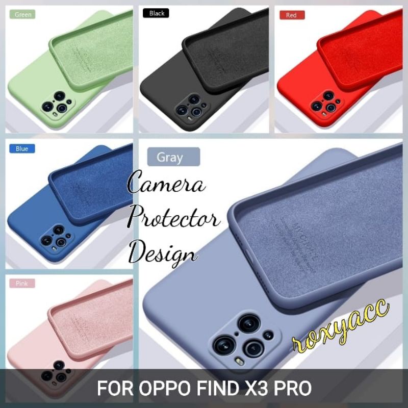 case find X3 pro softcase anti noda silicon bahan lentur cover soft