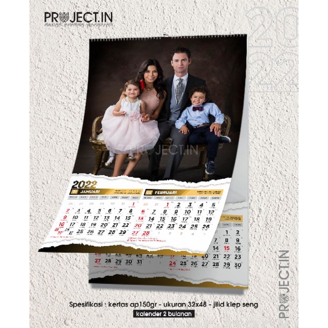 

KALENDER DINDING CUSTOM FOTO 6LBR (WALL CALENDAR PHOTO CUSTOM) 2025