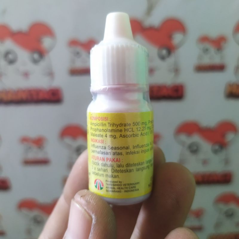 FLUHAMS 10ML OBAT FLU HAMSTER/GERBIL/PETS