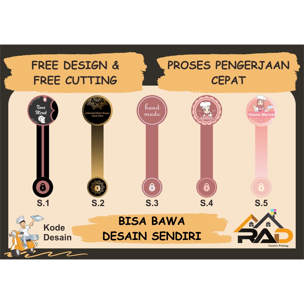

Stiker Segel Botol Custom | Sticker Segel Toples Kue Kering Kemasan Makanan