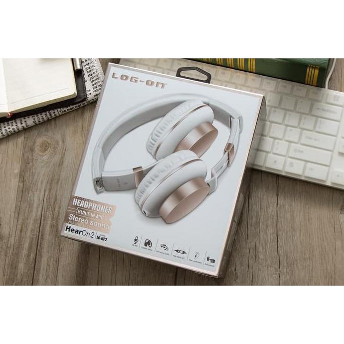 Log On Hear On 2 Headphone Headset Bando Lohp 2 White