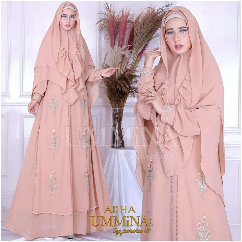 GAMIS BORDIR SYARI FITRI DAN ADHA BY UMMINA