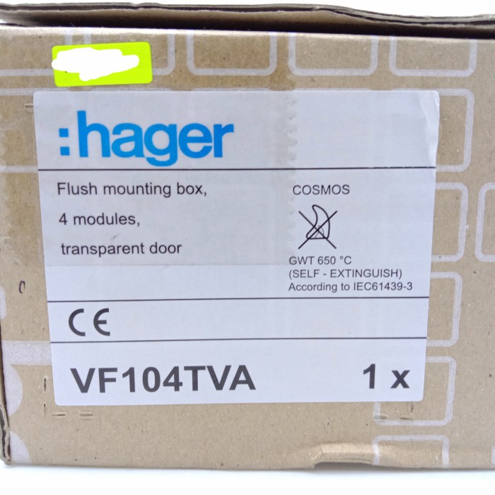 BOX MCB 4 Group Inbow HAGER VF104TVA