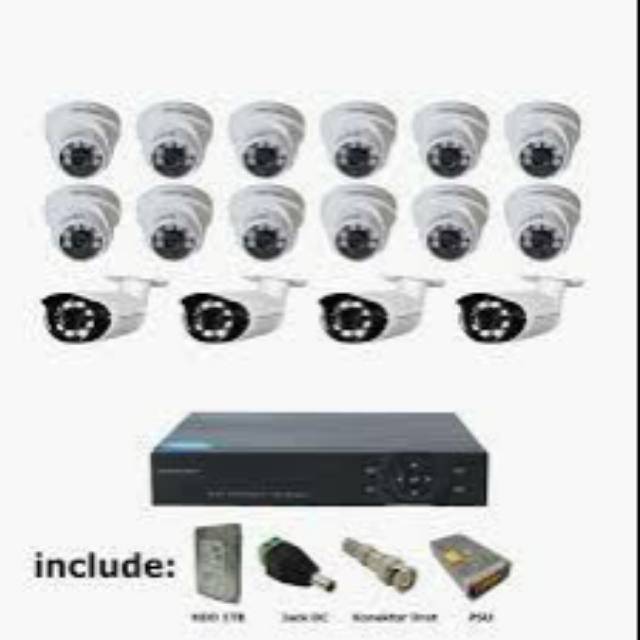 PAKET KAMERA CCTV 16 CAMERA 3MP 720 P BERGARANSI 1 TAHUN CAMERA 3 MP TINGGAL PASANG CCTV JAKARTA