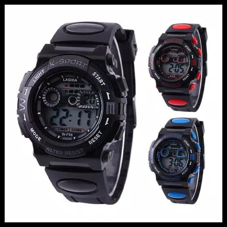 Ds Open Jam Tangan Anak Cowo & Cewe Lasika F-99 Original Water Resistant