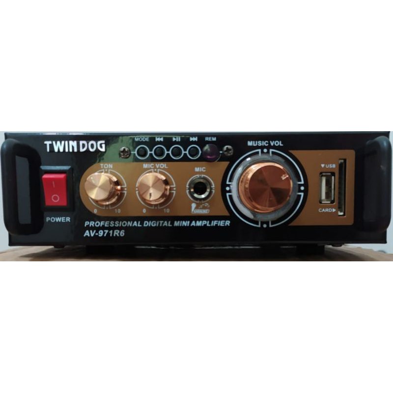 Twindog  , TD  , 971R6 USB  , Twin Dog , Ampli , Amply , Amplifier , Remote