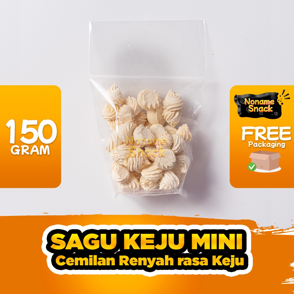 NoName Snack - Sagu Keju Renyah Cemilan Jadul Grosir 150Gr