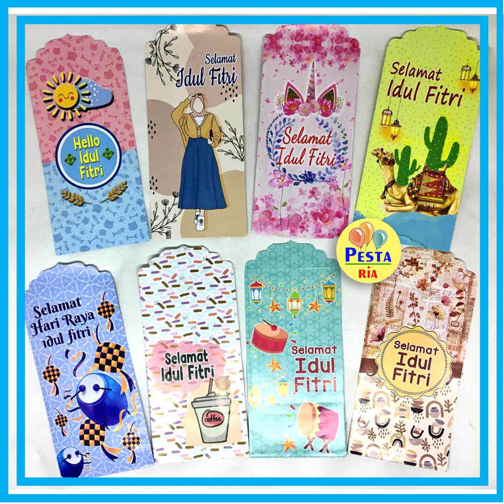 

Murah ! (1Pak isi 8Pcs) Amplop Idul Fitri Remaja uk L panjang(16x8cm) , Amplop Lebaran Idul Fitri , Angpao Lebaran Idul Fitri, GROSIR READY STOK nara