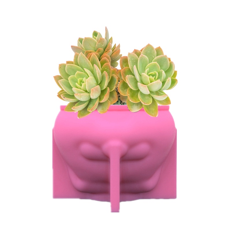 Siy Cetakan Resin / Tanah Liat / Pot Bunga / Holder Pulpen Bahan Silikon Desain Anjing Handmade DIY