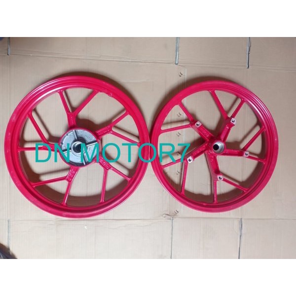 Velg Suzuki satria Fu Original velg pelek pelk satria fu Depan belakang Merah