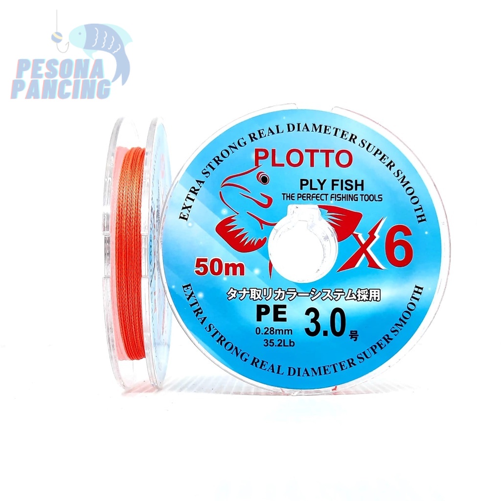 Senar Pancing PE PLY FISH PLOTO X6 MULTICOLOR Sangat KUAT dan MURAH