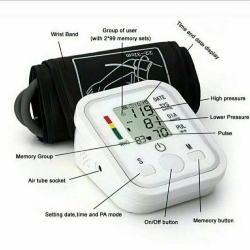 Tensi Darah Digital Intellective Pengukur Tekanan Darah Blood Pressure