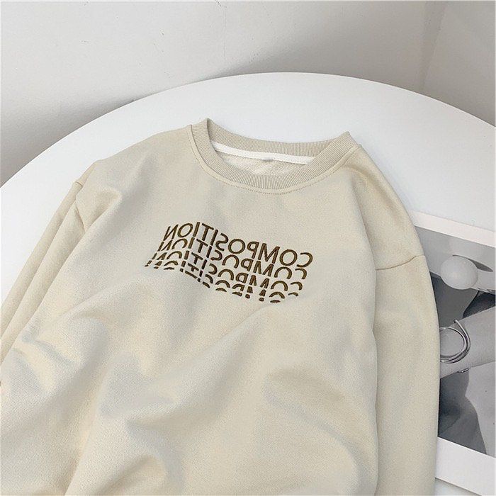 PABRIKHOODIE - BASIC SWEATER COMPOSITION  ( SABLON ) M -XXL {PRIA &amp; WANITA)