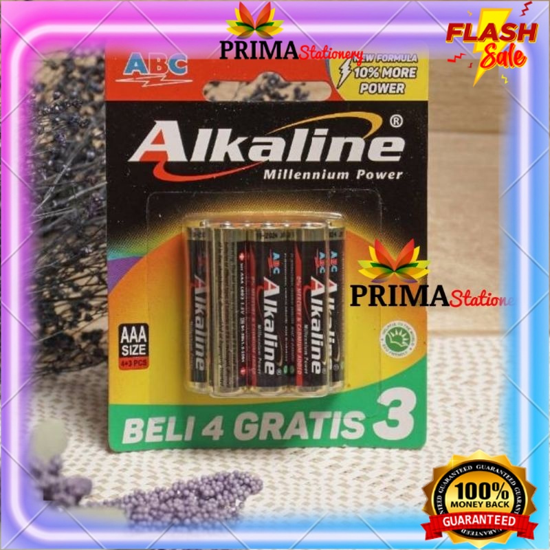 PROMO Battery - Baterai Alkaline ABC AAA - A3 Isi 6 / isi 7 Pcs Original termurah Battery