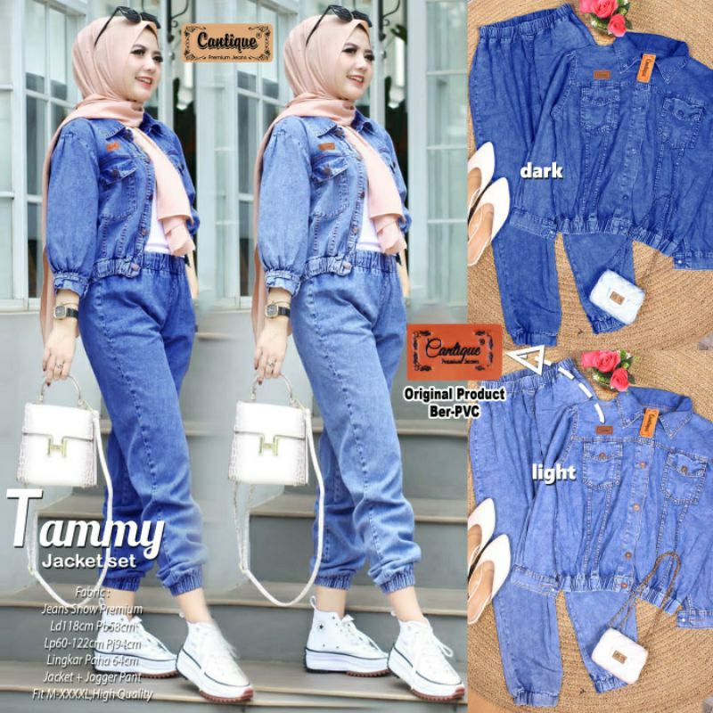 setelan tammy jaket set ori cantique