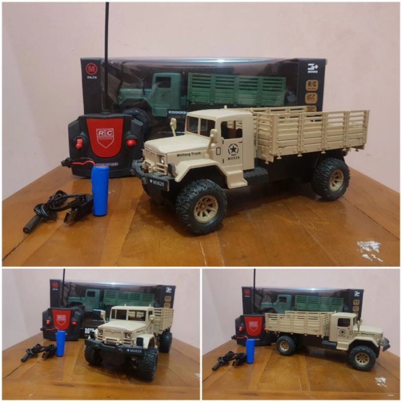 Mainan Mobil Truk Military Remote Control