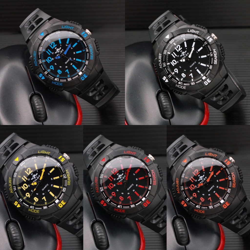 JAM TANGAN PILOT ANALOG RING JAM TANGAN SPORT PRIA