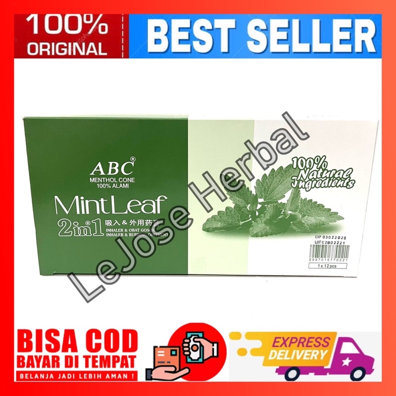 1 BOX ISI 12 PCS ABC MENTHOL 8 GRAM