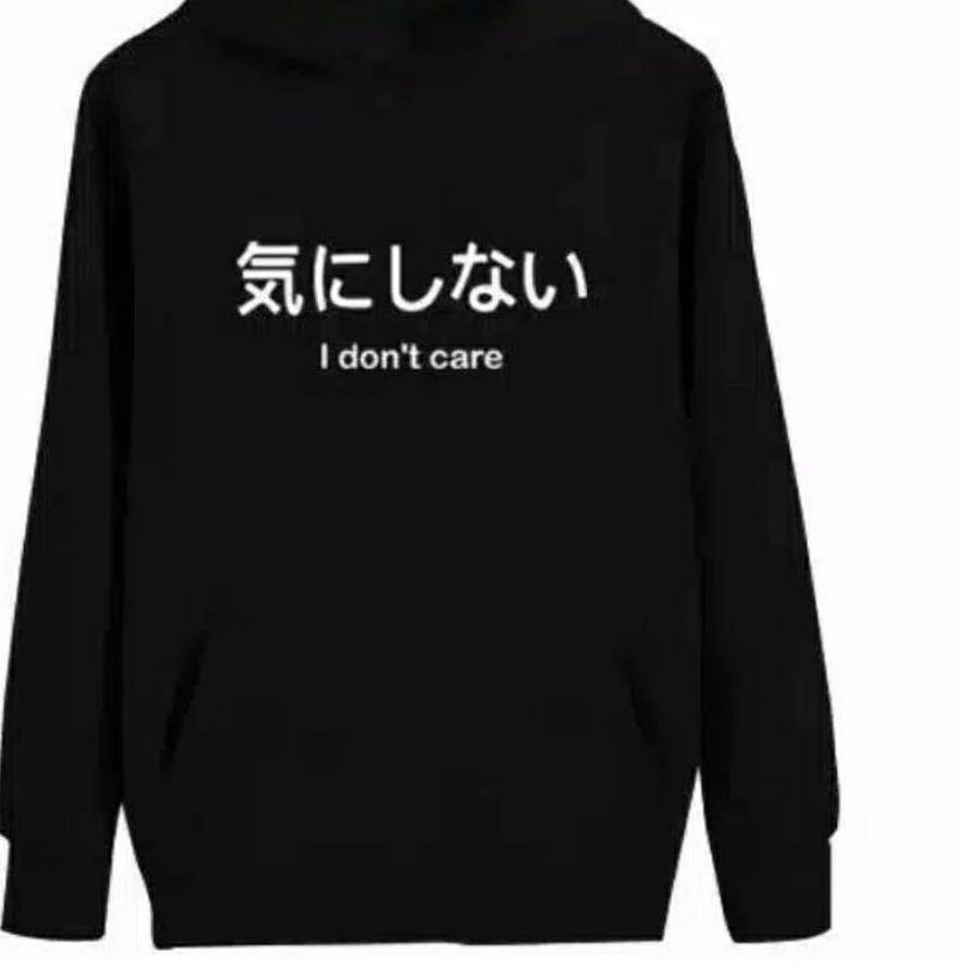 SWEATER HOODIE WANITA I DONT CARE Sweater JUMPER Hoodie PULLOVER