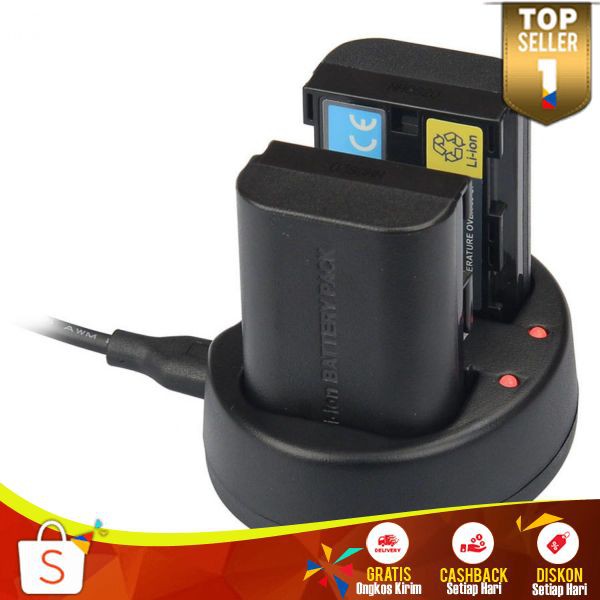 Cell Charger Baterai Kingma CC 03 Dual Battery 2 Slot Cas Batrei 4.2V Canon Batrei Mudah Digunakan