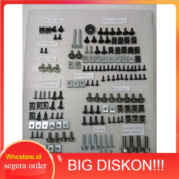 baut lengkap full body Scoopy karbu dan injeksi ban14 ORI