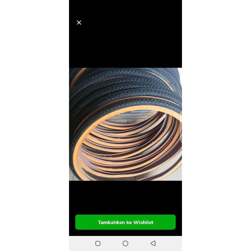 Ban luar sepeda ukuran 26 x 1.75 merk lucky stone
