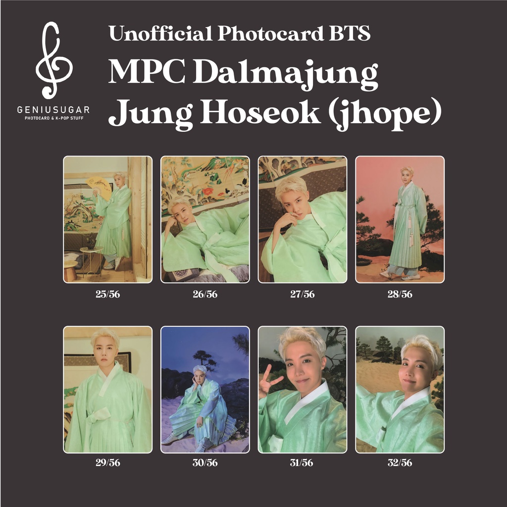 [BTS DALMAJUNG] PHOTOCARD MPC &quot;JUNG HOSEOK (JHOPE)&quot;