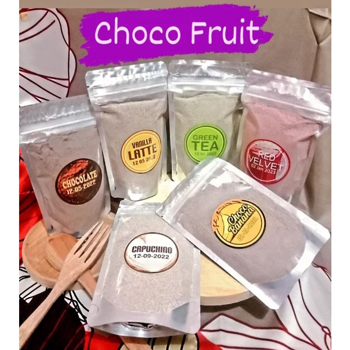 

CHOCO FRUIT BUBUK MINUMAN POWDER DRINK PAKET SAMPLE 100gr VARIAN