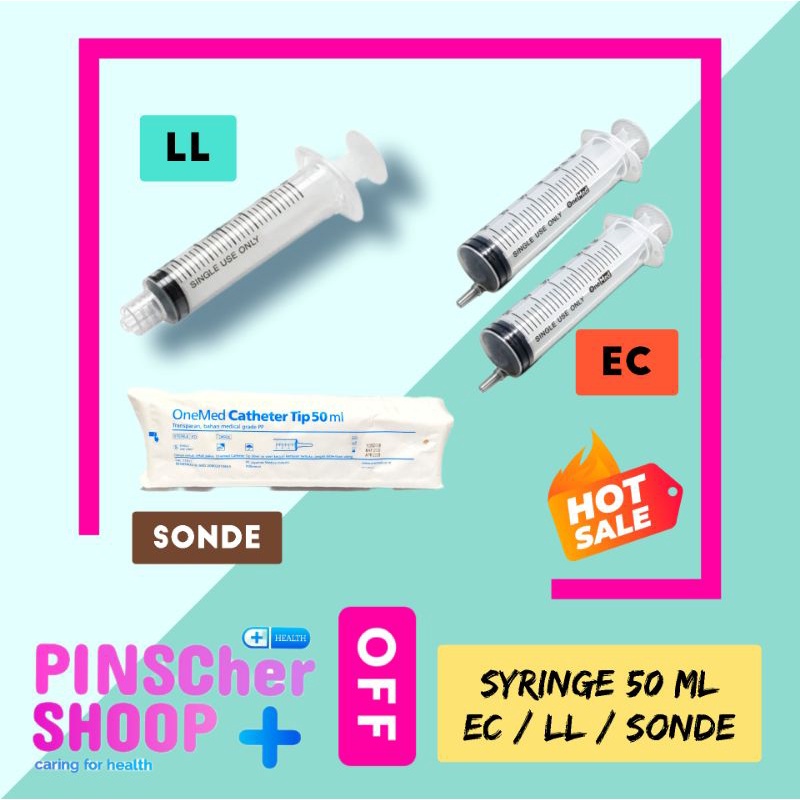 PS / SIRINGE SPUIT 50 Ml (CATH TIP / EC / LL) SATUAN