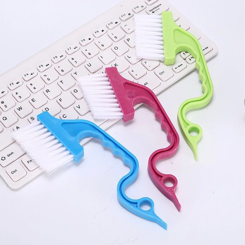 [Corner &amp; Groove &amp; Crevice Cleaning Brush, Squeegee Brush] [Swan Shaped Window Groove Cooktop Crevice Cleaner] [Household Deep Cleaning Tool]