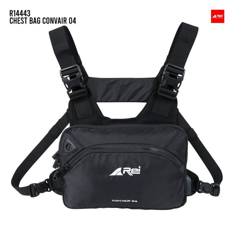 TAS DADA CHEST BAG REI CONVAIR 04 + PORT USB TERBARU ORIGINAL PRODUK AREI OUTDOORGEAR
