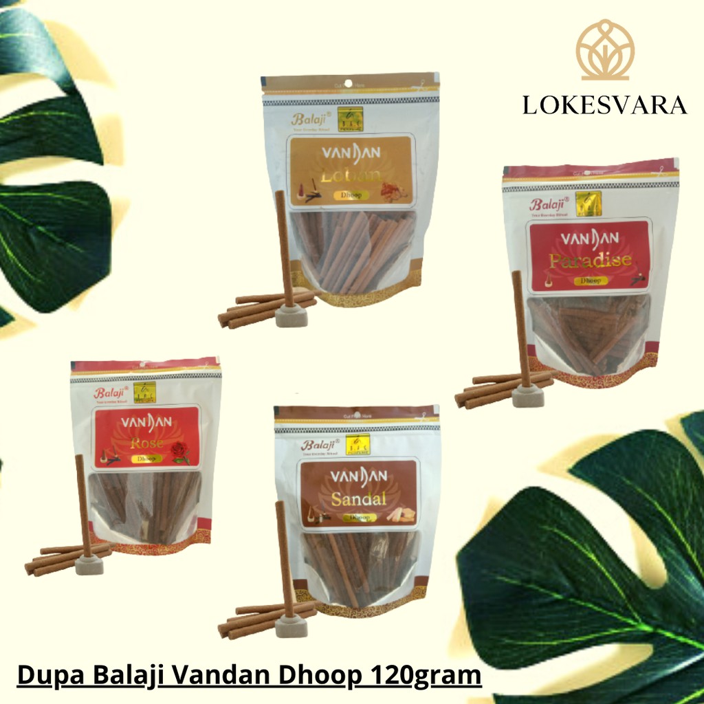 Dupa Hio Wangi Harum India Balaji Vandan Dupa Dhoop 120 gram