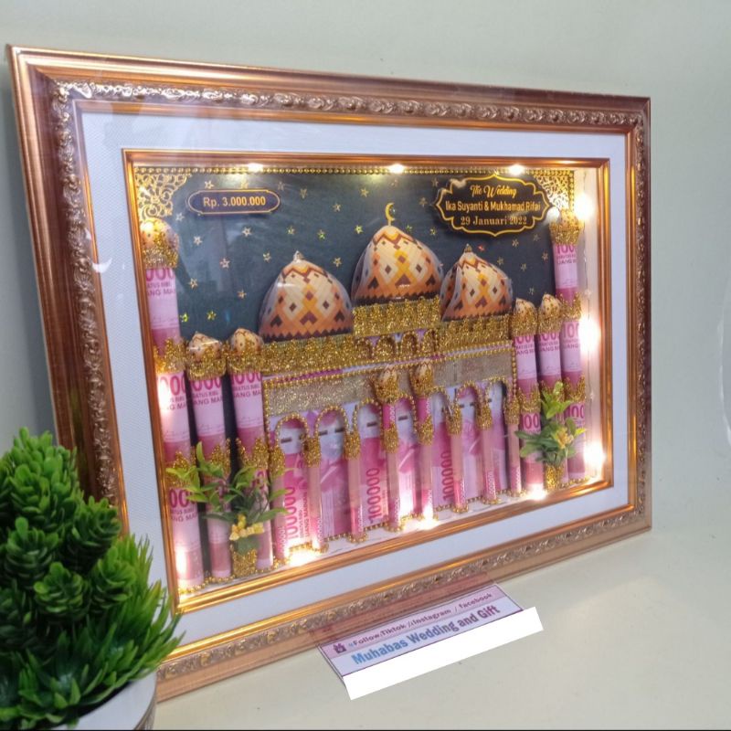 Mahar Masjid Mahar Islami Mahar Bingkai Uang Mahar Pernikahan Mahar Kekinian