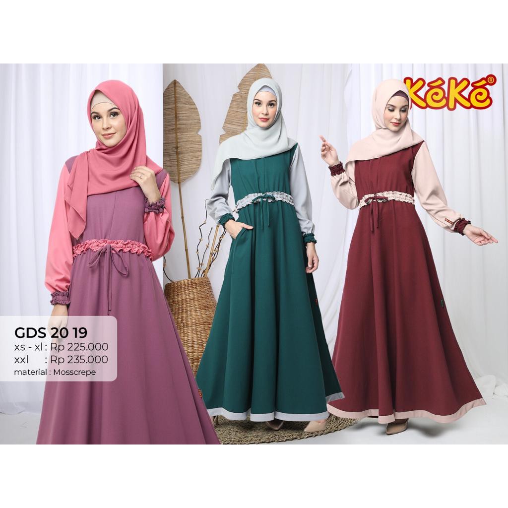  GAMIS  KEKE GDS 2021 GAMIS  DEWASA  KEKE BUSANA  MUSLIM  