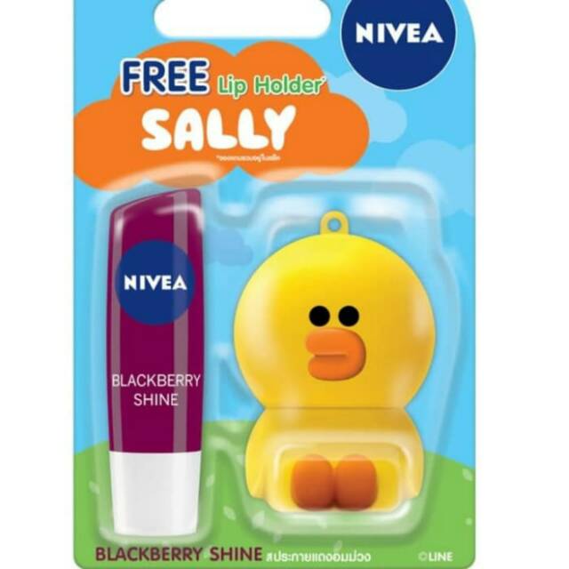 Nivea Lip Balm Care x Line Friends Free Lip Holder Sally