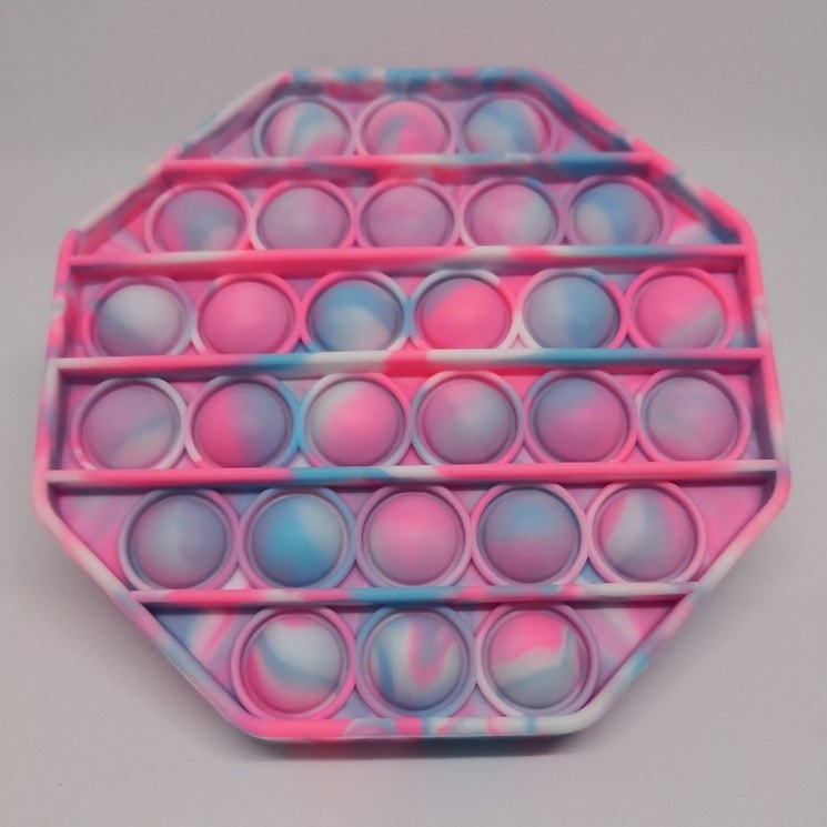 Oppolia Silikon Pop it Murah Rainbow Fidget Push Pop Its Fidget Toy Bubble Kids Push Unicorn Dino-Octagon Marble