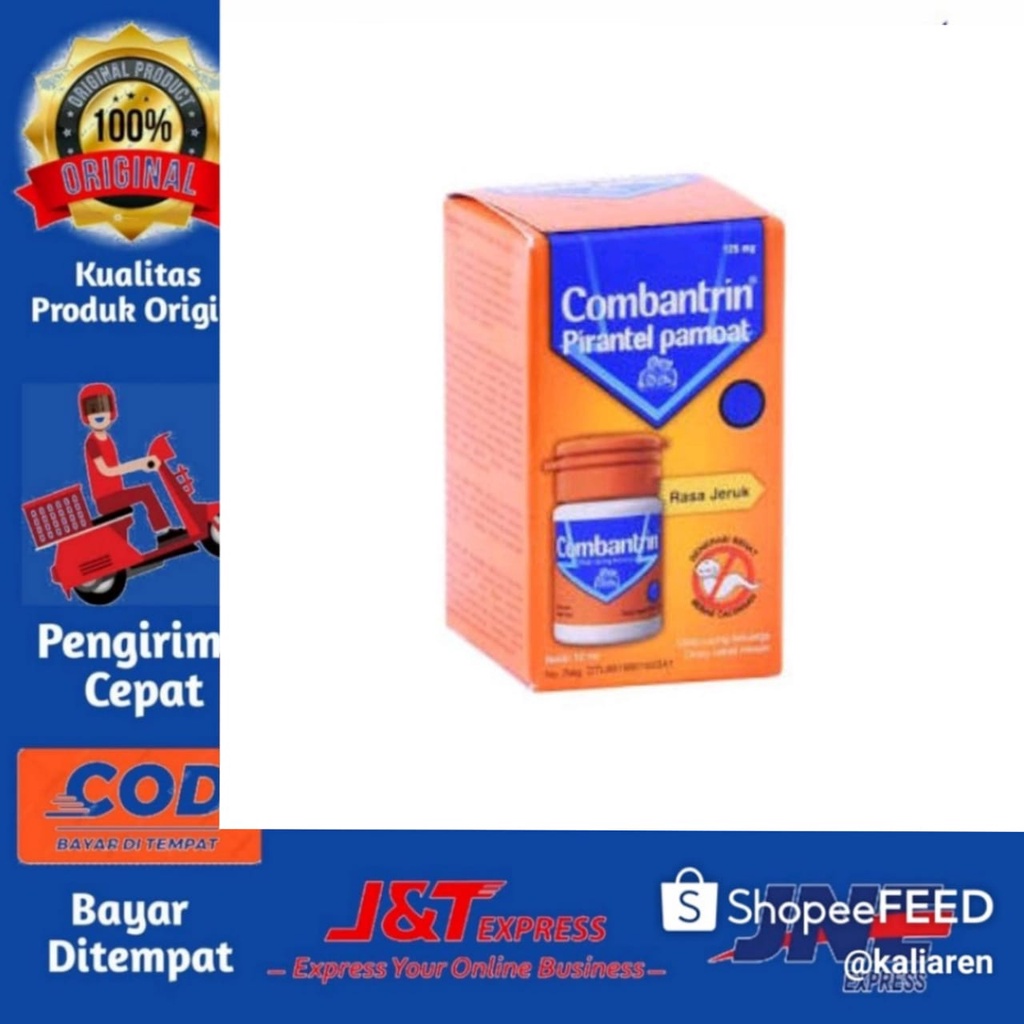 Combantrin Suspensi Rasa Jeruk 10ml / Combantrin Cair / Obat Cacing Anak