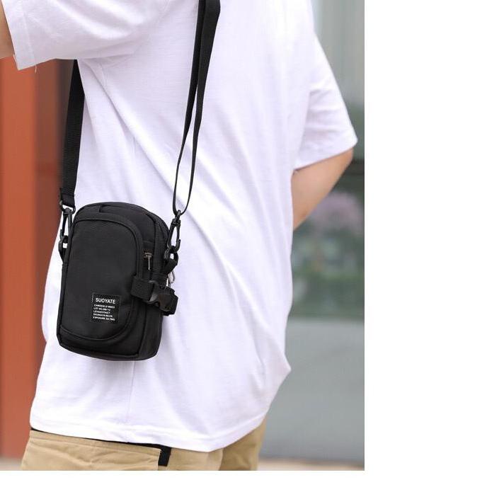 Tas Selempang Hp Multifungsi Slingbag Tas Pria Pinggang Suoyate J84