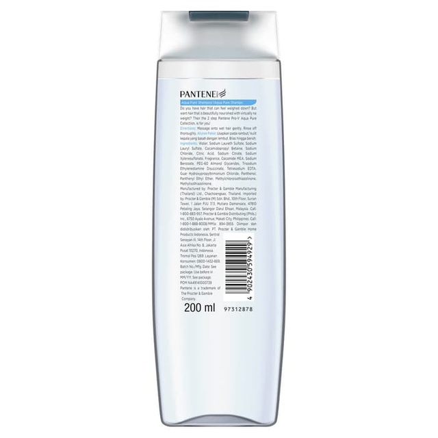 Pantene Shampoo Aqua Pure 200ml