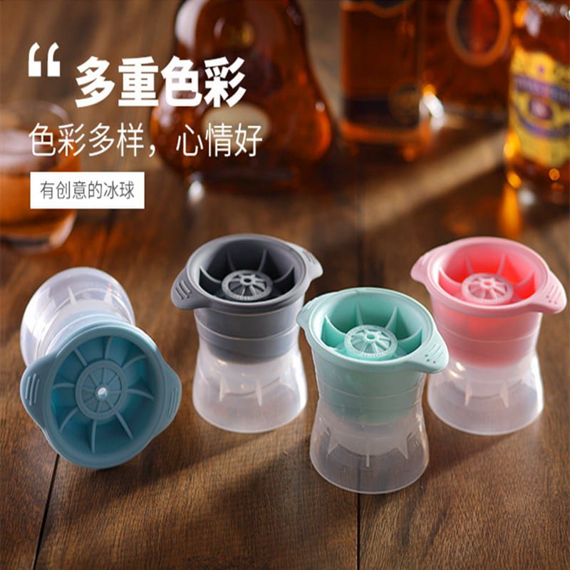 SINGLE ICE MOLD / CETAKAN ES BATU BULAT BARTENDER ICE MOLD /CETAKAN ES BATU SILIKON / ICE MAKER MOLD SILIKON / CETAKAN ES BATU BULAT BOLA BESAR KURANG LEBIH 6CM