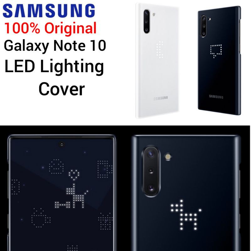 Original Samsung Galaxy Note 10 LED Back Cover Lighting Case Casing Lampu Note107