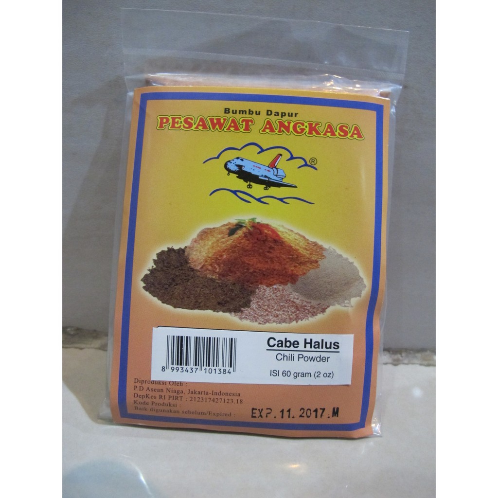 

SACHET BUBUK CABE HALUS CAP PESAWAT ANGKASA 60g