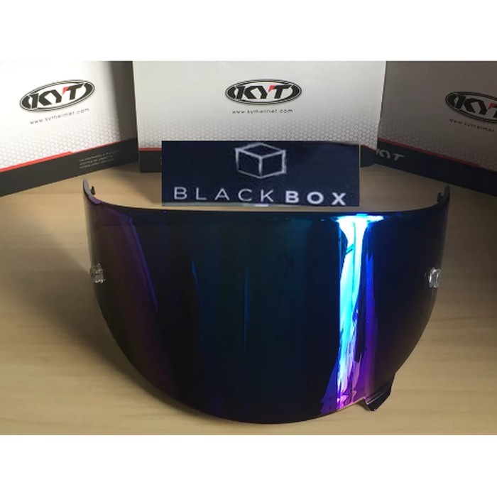 KYT NFR Visor Iridium Flat With Pin 2018 / KYT NFR Visor Iridium rainbow