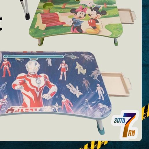 ➴ Satu7an MJB01 MEJA LIPAT KARAKTER MEJA LIPAT BELAJAR MEJA LIPAT PORTABLE MEJA ANAK IMPORT ➧