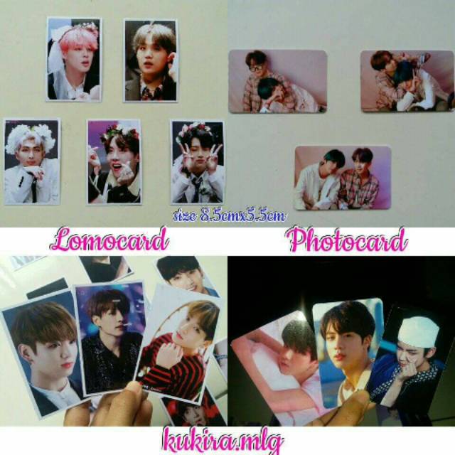 CETAK LOMOCARD CUSTOM BTS KPOP