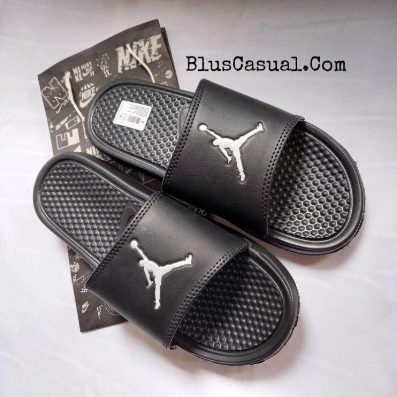 Sandal Slop NIKE JORDAN Unisex WHITE logo-3