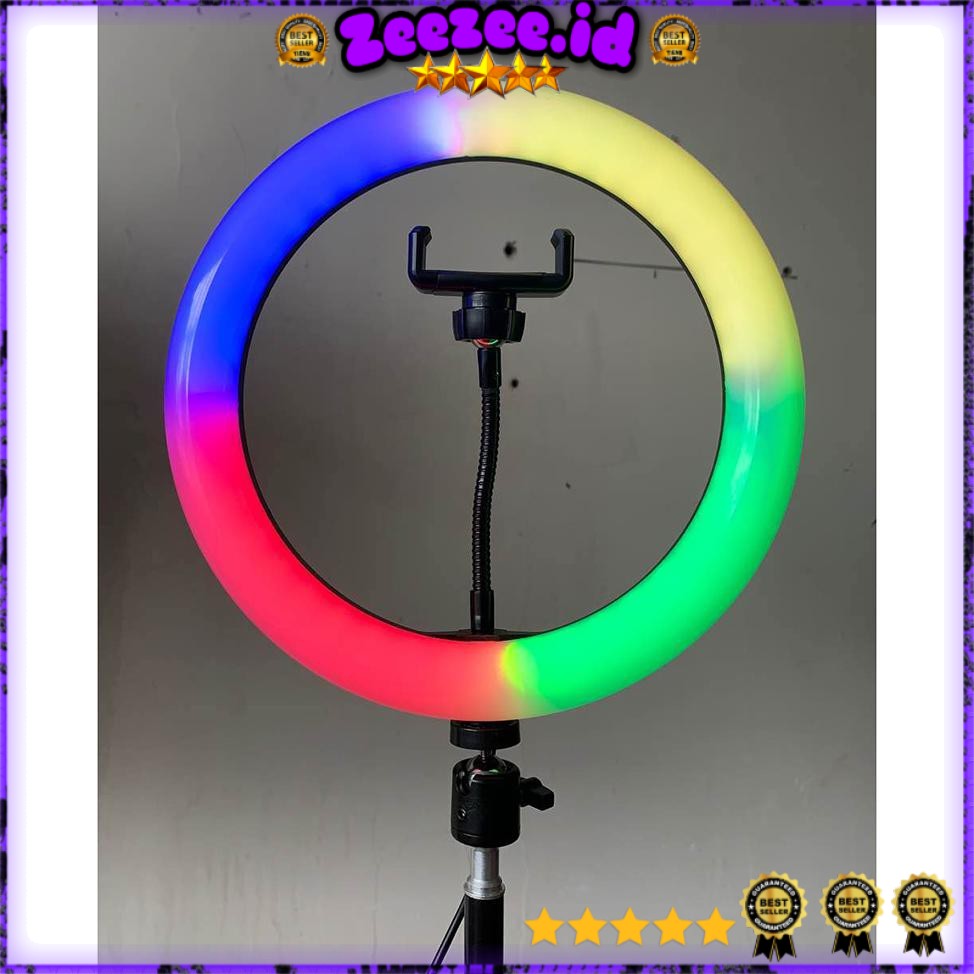 Lamou Ring Light LED Kamera 10 Inch with Smartphone Holder - RL-25 - White