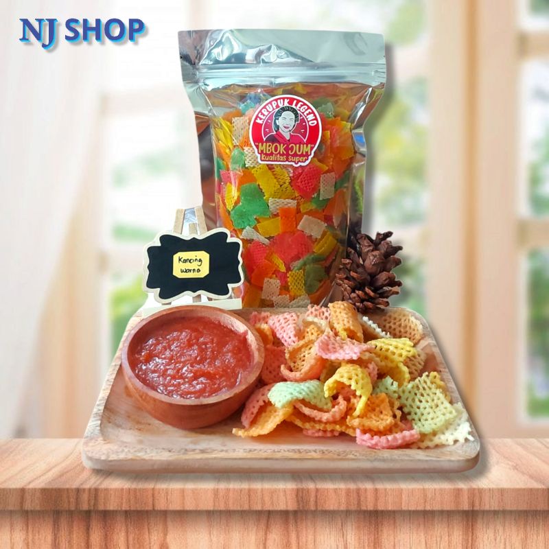 

[Kerupuk] - Kerupuk Mentah Taro Warna / Taro Rainbow