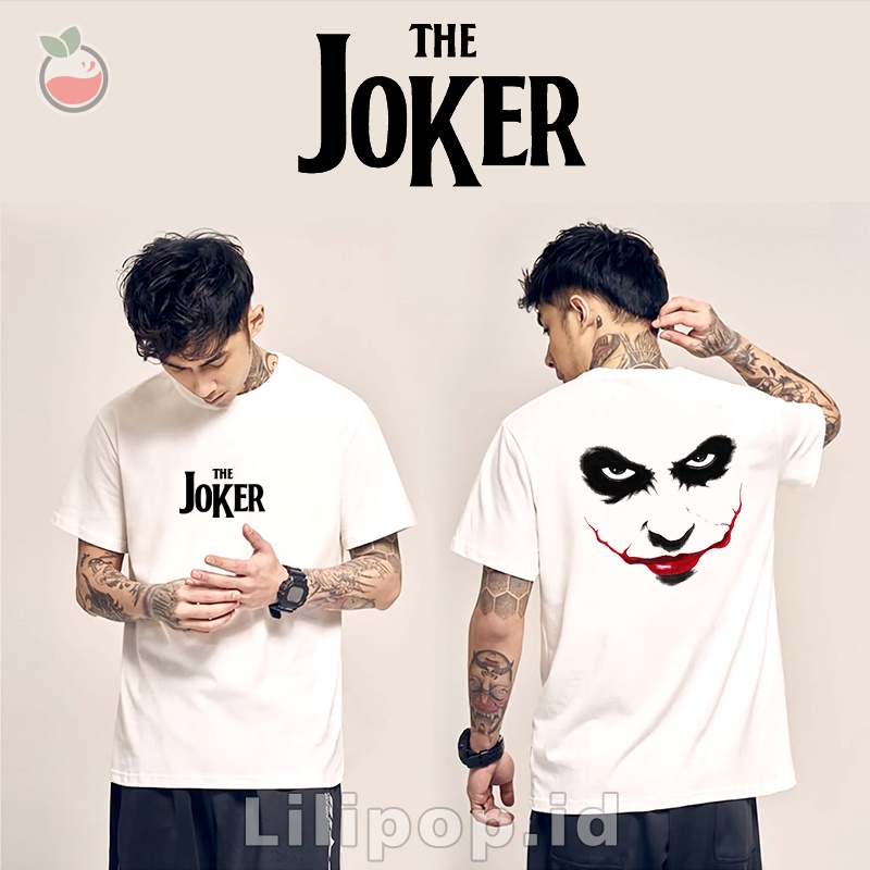 Lilipop Kaos Pria Baju Joker DC Distro Basic Tshirt Kasual